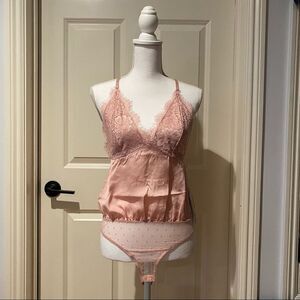 Melograno Rico Pink Lace Bodysuit